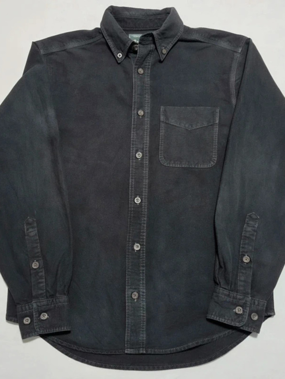 Woolrich Men's Black Long Sleeve Button Down Shirt